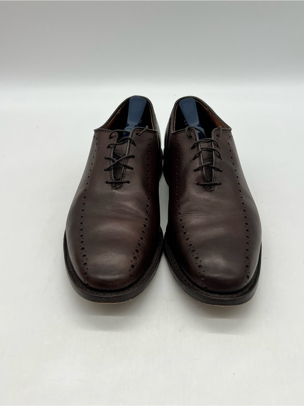Allen Edmonds Hastings Mens Sz 9D Dark Brown Leather Lace Up Oxford Dress Shoes.